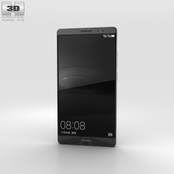 Huawei Mate 8 Space Gray Modello 3D