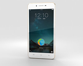 Vivo X6 Gold 3D model