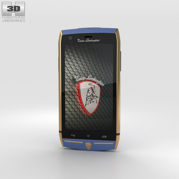 Tonino Lamborghini 88 Gold-Blue 3D model