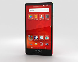 Sharp Aquos SH-M02 Red 3D model