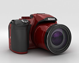 Nikon Coolpix P610 Red Modelo 3D