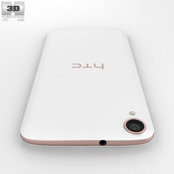 htc desire 828 dual sim pearl white 3d model
