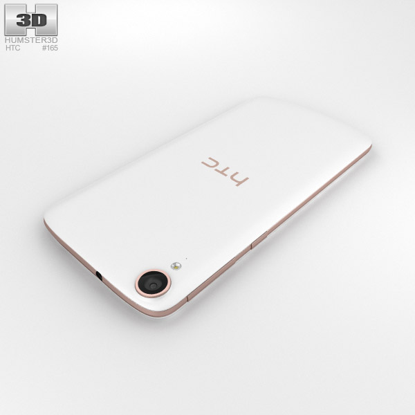 htc desire 828 dual sim pearl white 3d model