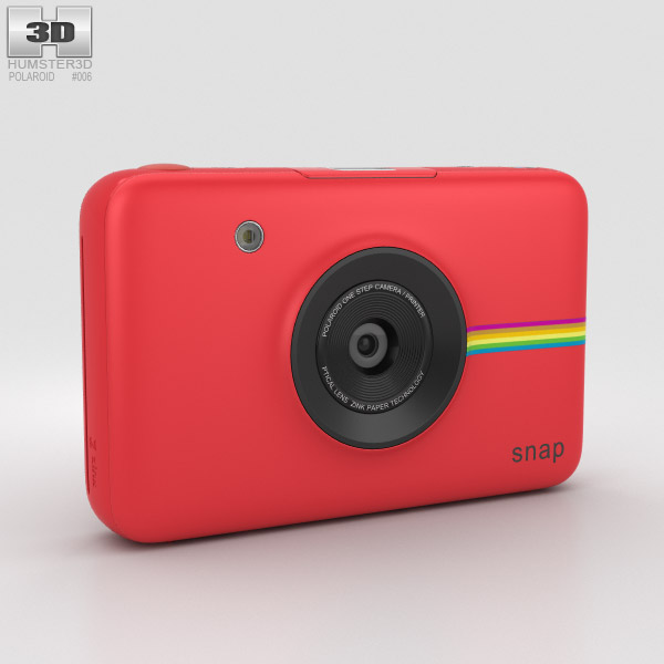 Polaroid Snap Instant Digital Camera Red 3D model