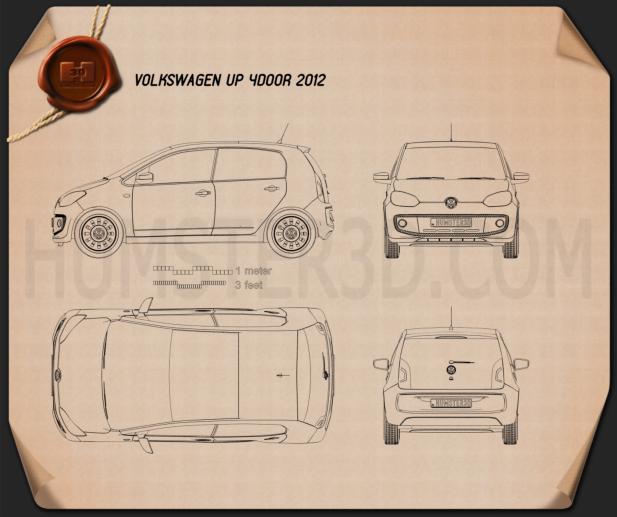 Volkswagen Up 5-door 2012 Blueprint
