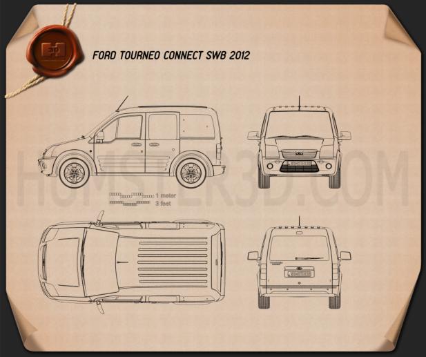 Ford Tourneo Connect SWB 2012 Plan