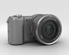 Sony Alpha A5000 Silver 3D 모델 