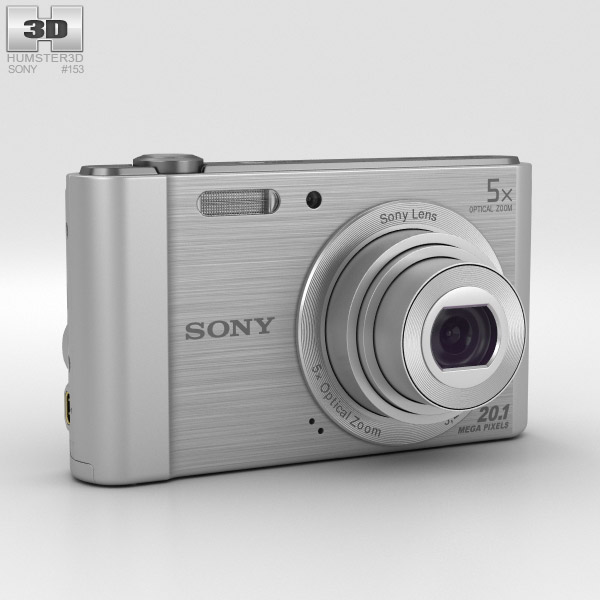 Sony Cyber-Shot DSC-W800 Silver 3D model