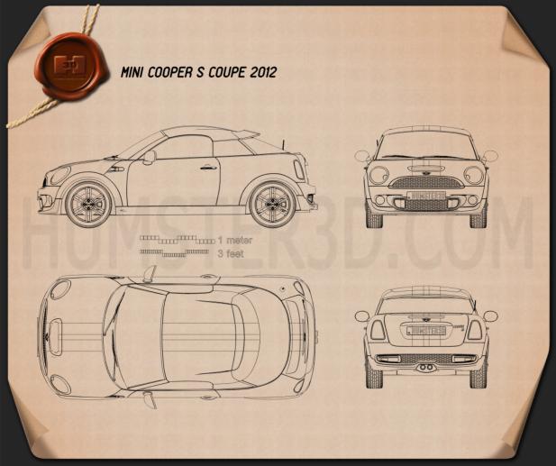 Mini Cooper S coupe 2013 Blueprint