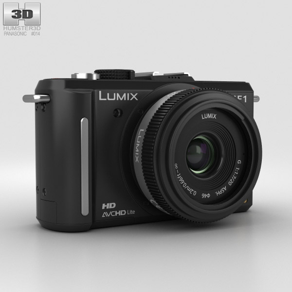 Panasonic Lumix DMC-GF1 Black 3D model