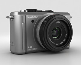 Panasonic Lumix DMC-GF1 Silver 3D model