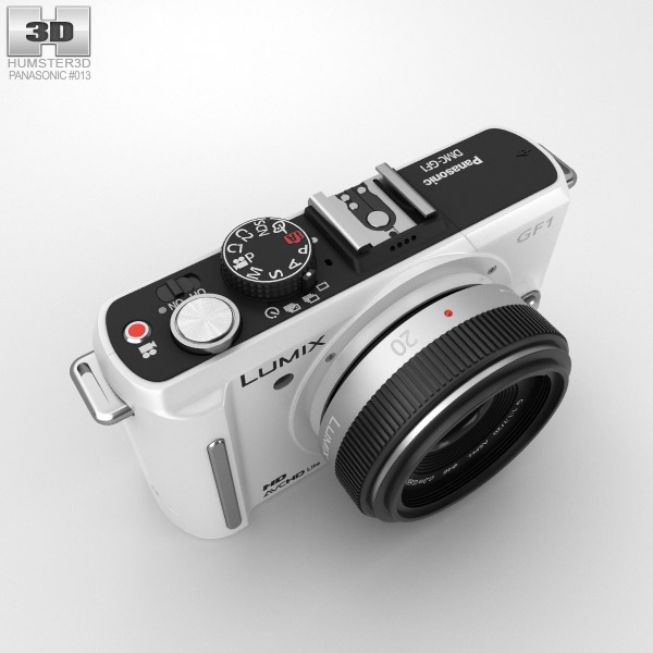 Panasonic Lumix DMC-GF1 White 3D model