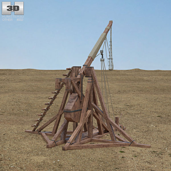 トレビュシェット 3Dモデル