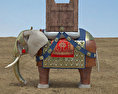 War Elephant 3d model side view