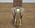 Бойовий слон 3D модель front view