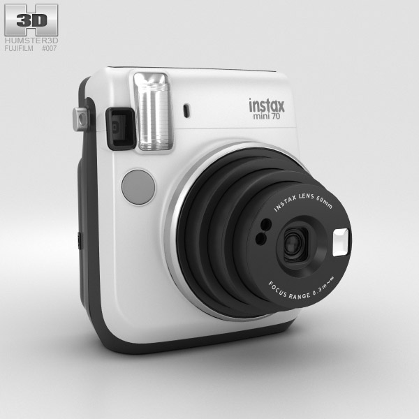 Fujifilm Instax Mini 70 Blanc Modèle 3D
