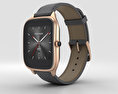 Asus Zenwatch 2 1.63-inch Rose Gold Case Taupe Leather Band 3d model