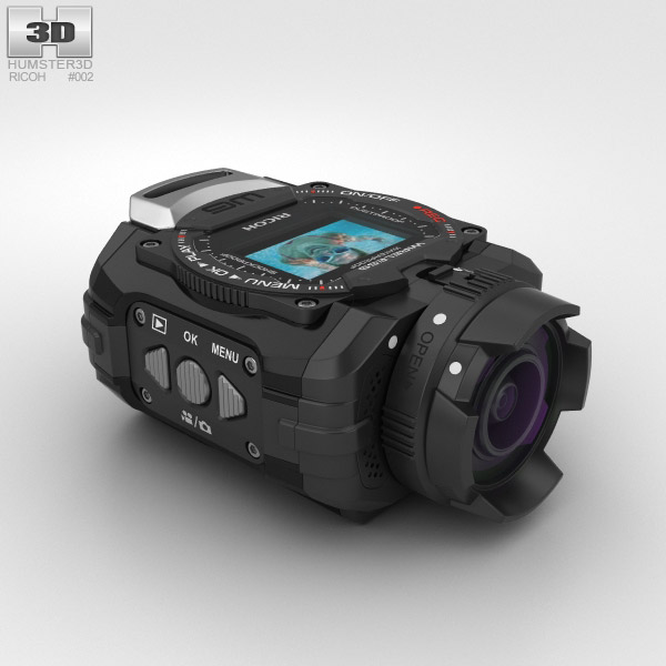 Ricoh WG-M1 Black 3D 모델 