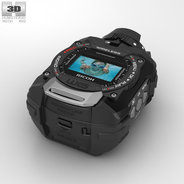 Ricoh WG-M1 Black 3D model - Electronics on Hum3D