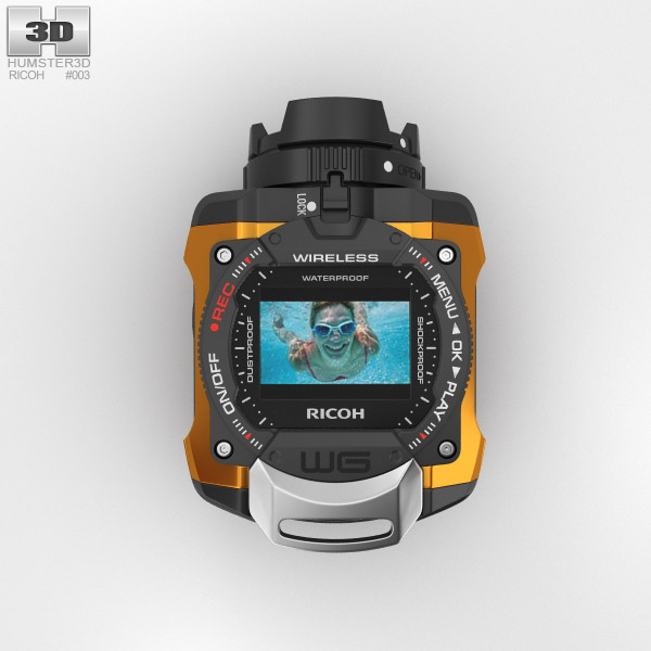 Ricoh WG-M1 Orange 3D model - Electronics on Hum3D
