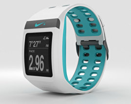 Nike+ SportWatch GPS White/Sport Turquoise 3D model