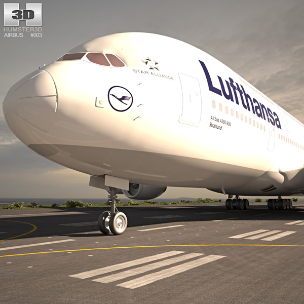 에어버스 A380 3D 모델 
