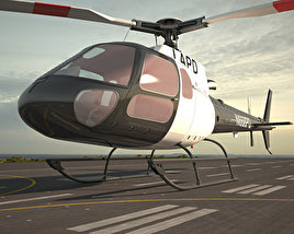 Eurocopter AS350 Modèle 3D