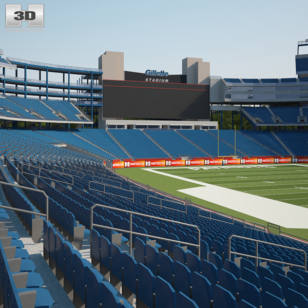 Gillette Stadium 3D модель