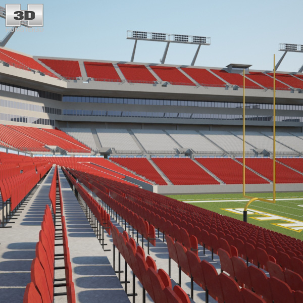 Raymond James Stadium 3D model - Architecture on Hum3D