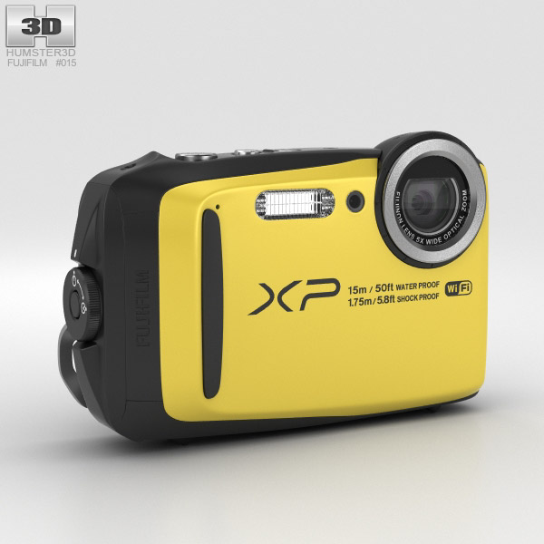 Fujifilm FinePix XP90 Yellow 3D model