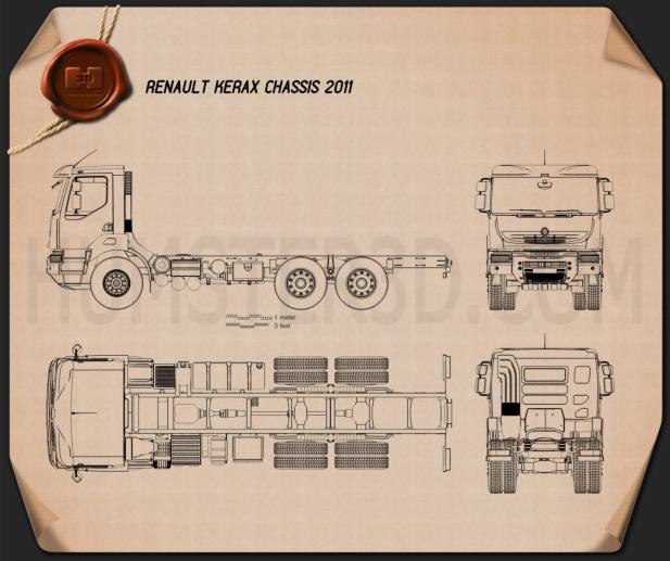 Renault Kerax Chassis 2011 Plano
