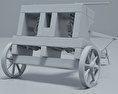 Balliste 3D-Modell clay render