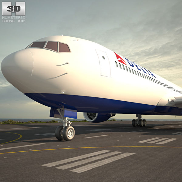 Boeing 767-300 3D 모델 