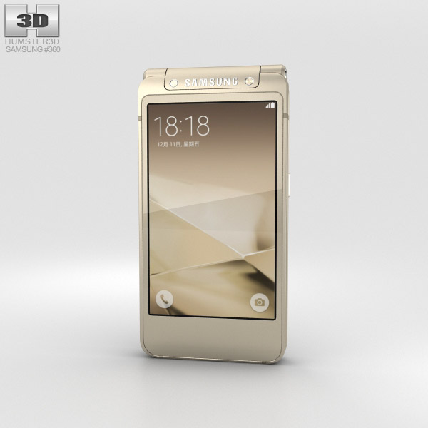 Samsung W2016 Gold 3D model