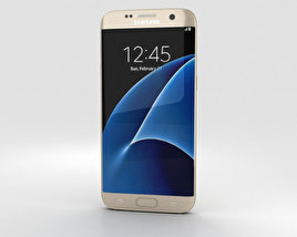 Samsung Galaxy S7 Edge Gold 3Dモデル