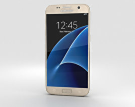 Samsung Galaxy S7 Gold Modello 3D