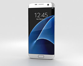 Samsung Galaxy S7 Edge Blanc Modèle 3D