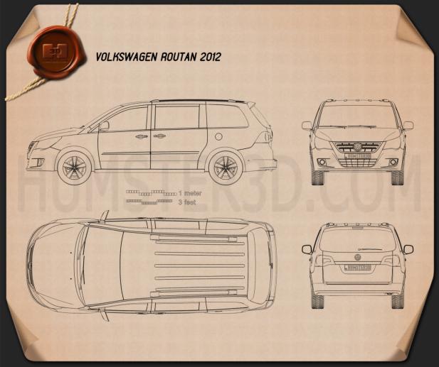 Volkswagen Routan 2012 Blueprint