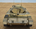 十字軍坦克 (Mk III) 3D模型 正面图