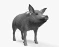 돼지 3D 모델 