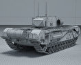 4형 보병전차 A22 처칠 3D 모델 