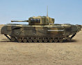 Churchill Tank Mk IV 3d model side view