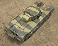 Churchill Tank Mk IV 3d model top view