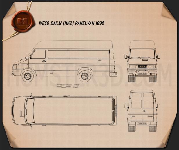 Iveco Daily Fourgon 1996 Plan