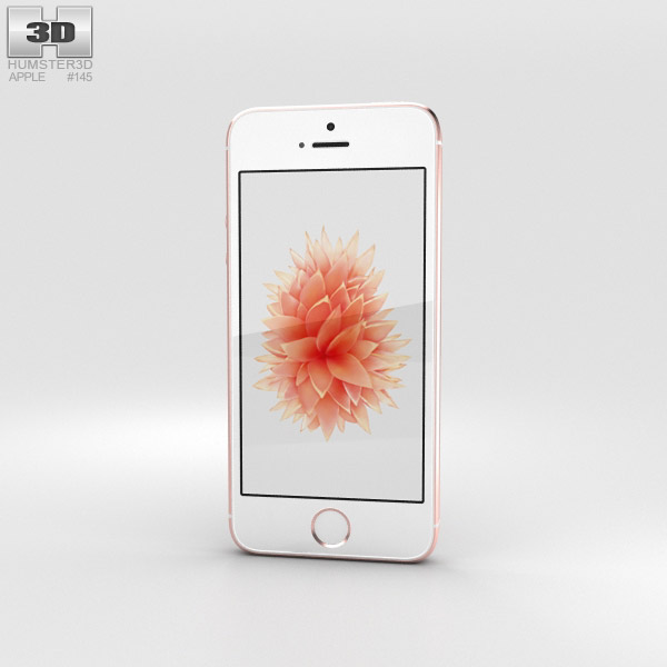 Apple iPhone SE Rose Gold 3D model