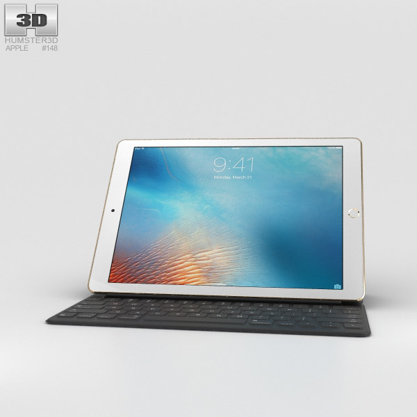 Apple iPad Pro 9.7-inch Gold Modello 3D