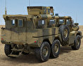 Cougar HE Infantry Mobility Vehicle 3D-Modell Rückansicht