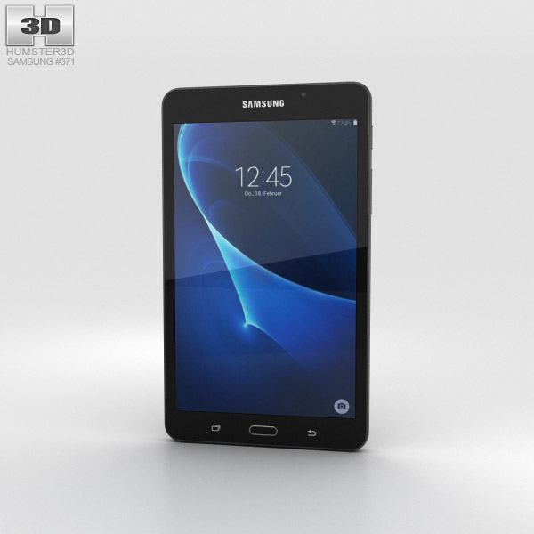 Samsung Galaxy Tab A 7.0 Metallic Black 3D 모델 