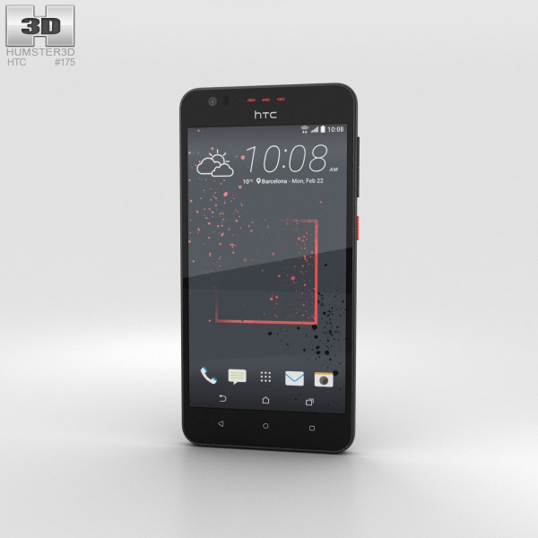 HTC Desire 825 Gray 3D 모델 