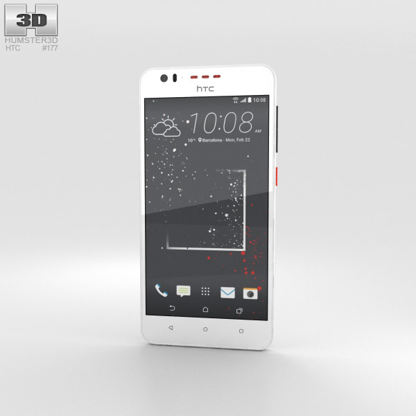 HTC Desire 825 White 3D 모델 